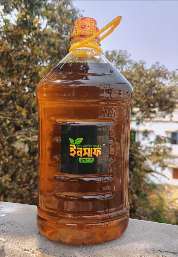 ,সরিষার,তেল,কাঠের,ঘানিতে,ভাঙ্গানো।৫,লিটার,